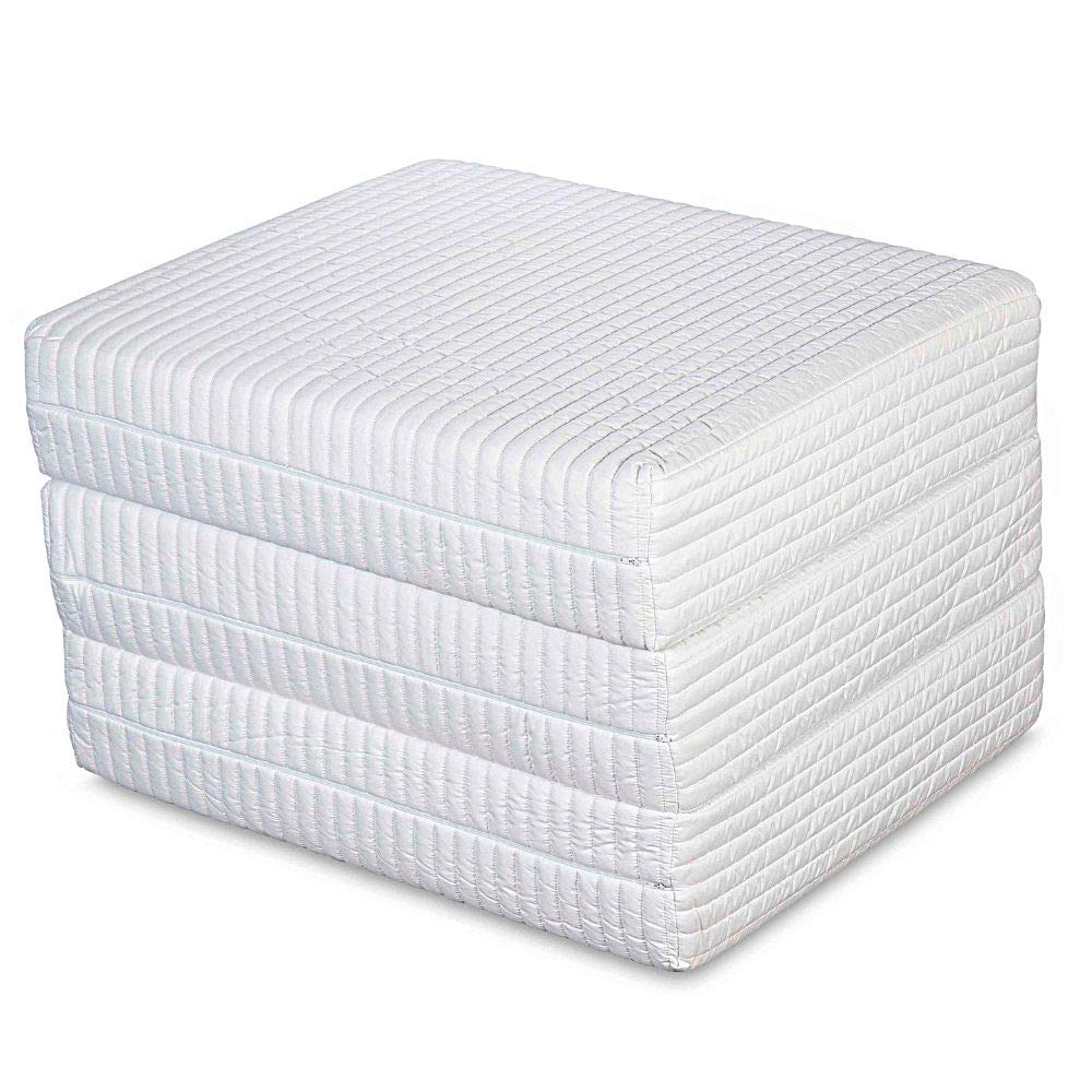 EVERGREENWEB MATERASSI & BEDS EvergreenWeb Lattenbodem en matras voor eenpersoonsbed, 80 x 190 cm, hoogte 20 cm, inclusief gratis traagschuimkussen, beddengoedset met massage-effect en een enkel frame van natuurlijk hout