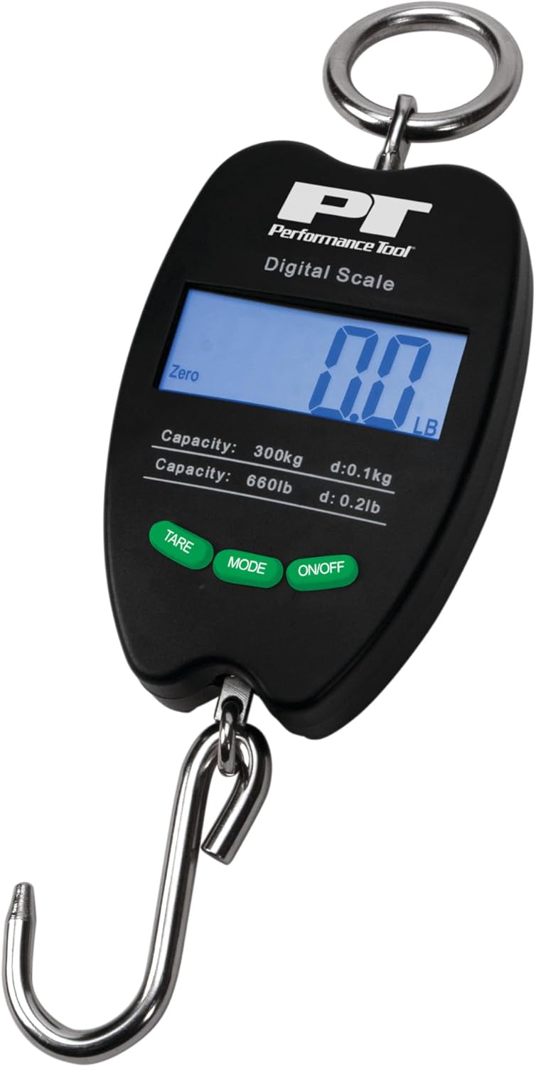 Performance Tool W1478 Black Digital Hanging Game Scale (660lb) for for Hunting, Home, Automotive, and More