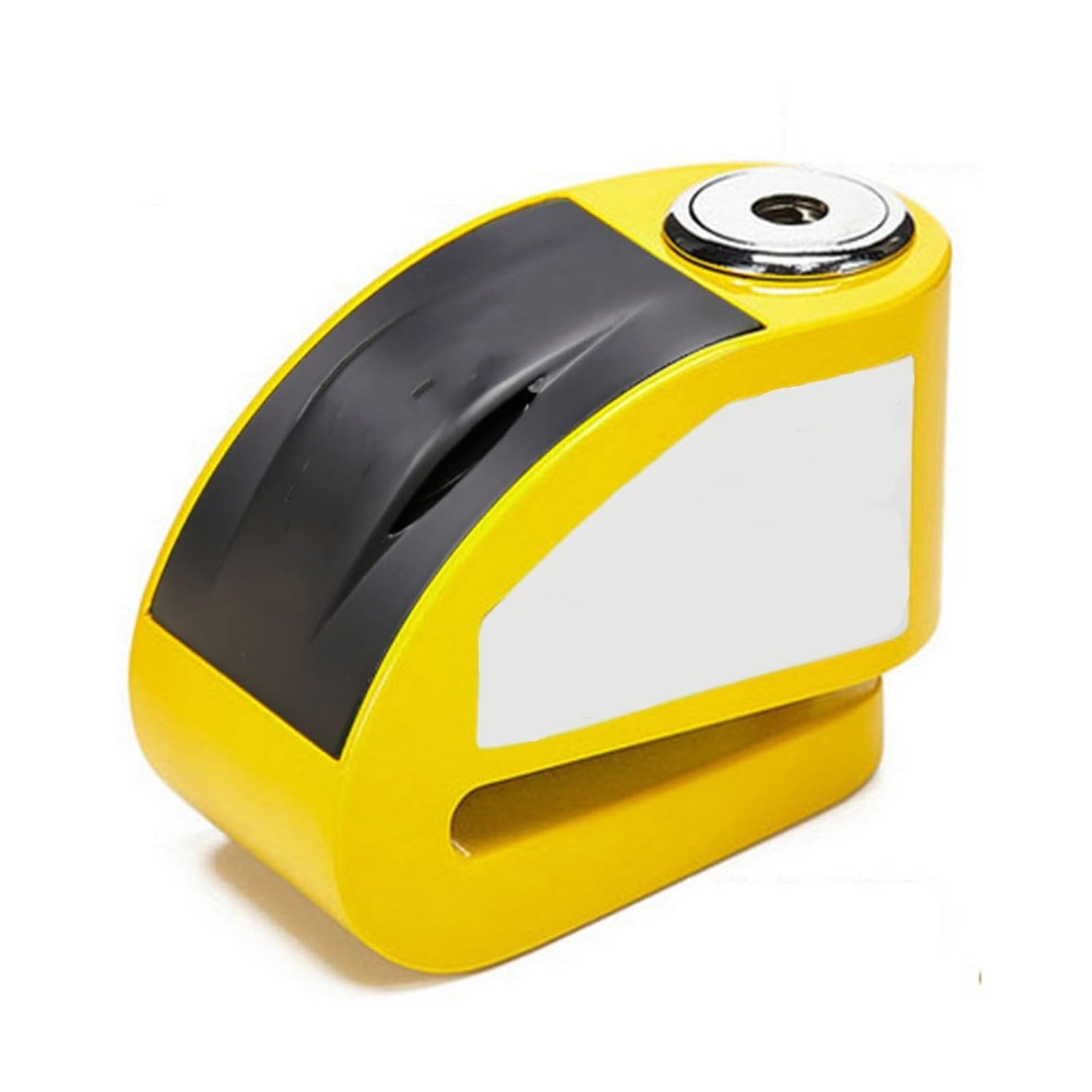 Puayqbvy Fluorescence Yellow Handlebar Lock Alarm Disc Lock 120Db 6Mm Pin Waterproof Anti-Theft With 2 Keys & Reminder Cable