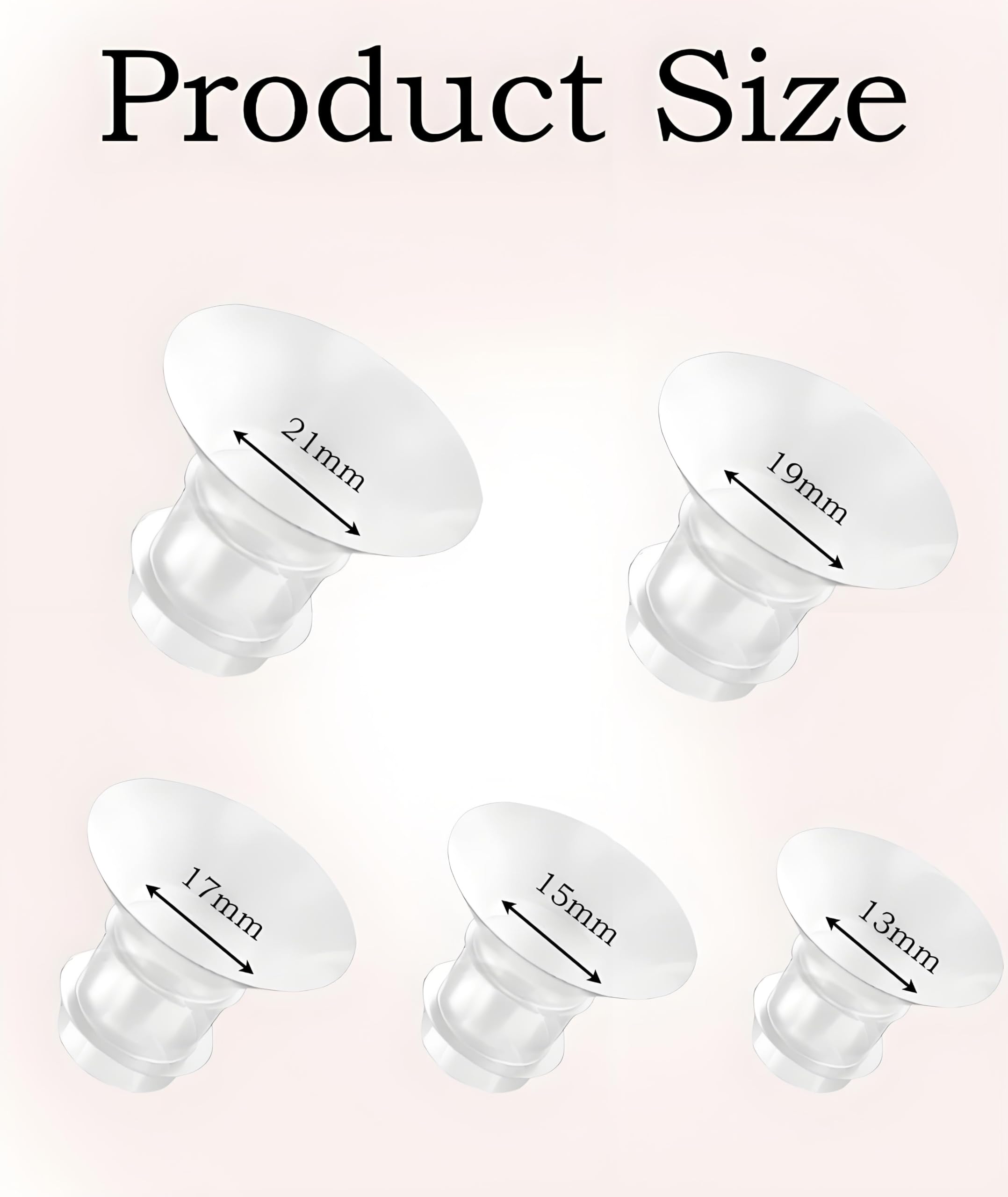 10pcs Flange Insert for Breast Pump, Flange Size for Breast Pump, Flange for Breast Pump Multi-Size Flange Set for Comfortable Pumping, Ideal Breast Pump Accessories for Nursing Mothers - Image 2 thumbnail