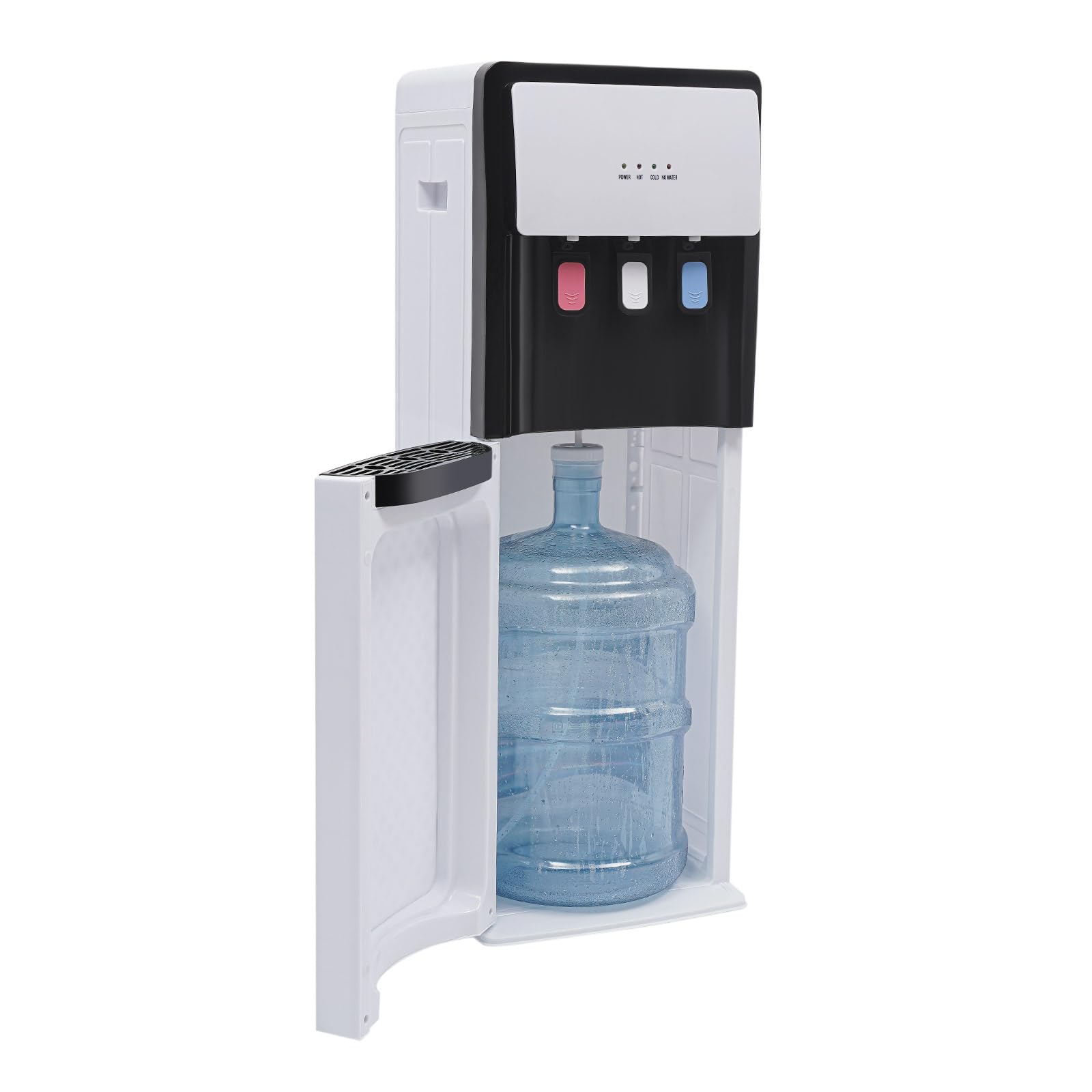 Dispensador de Agua FrÃa y Caliente de Carga Inferior 3 Temperaturas, Fuente de Agua Eléctrica 500W/75W para Oficina Hogar, Dispensador de Agua FrÃa PP Antióxido Blanco con Base