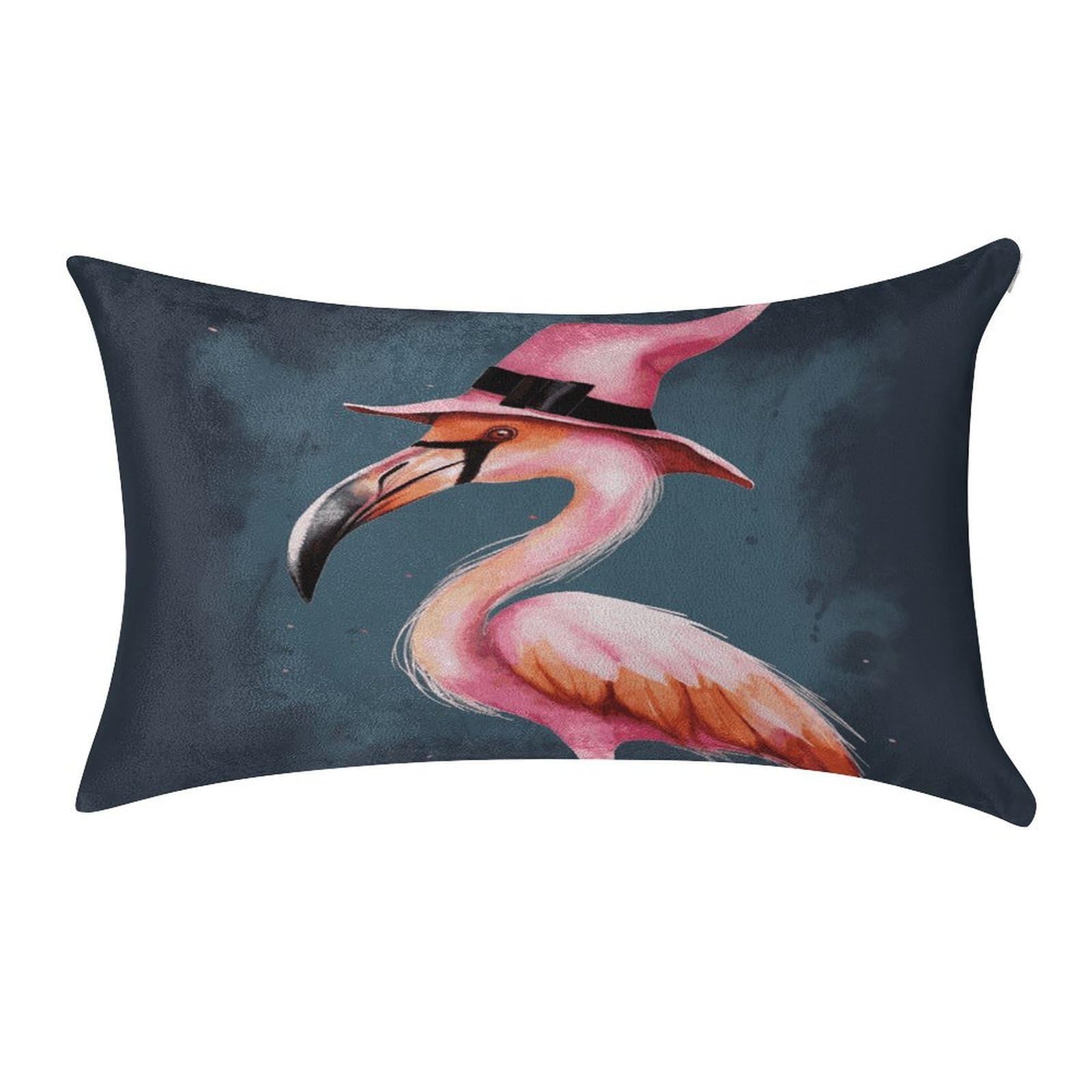 Btcowzrv Style Halloween Flamingo Witch Hat Pillow Cover Pillow Case Pillowcase