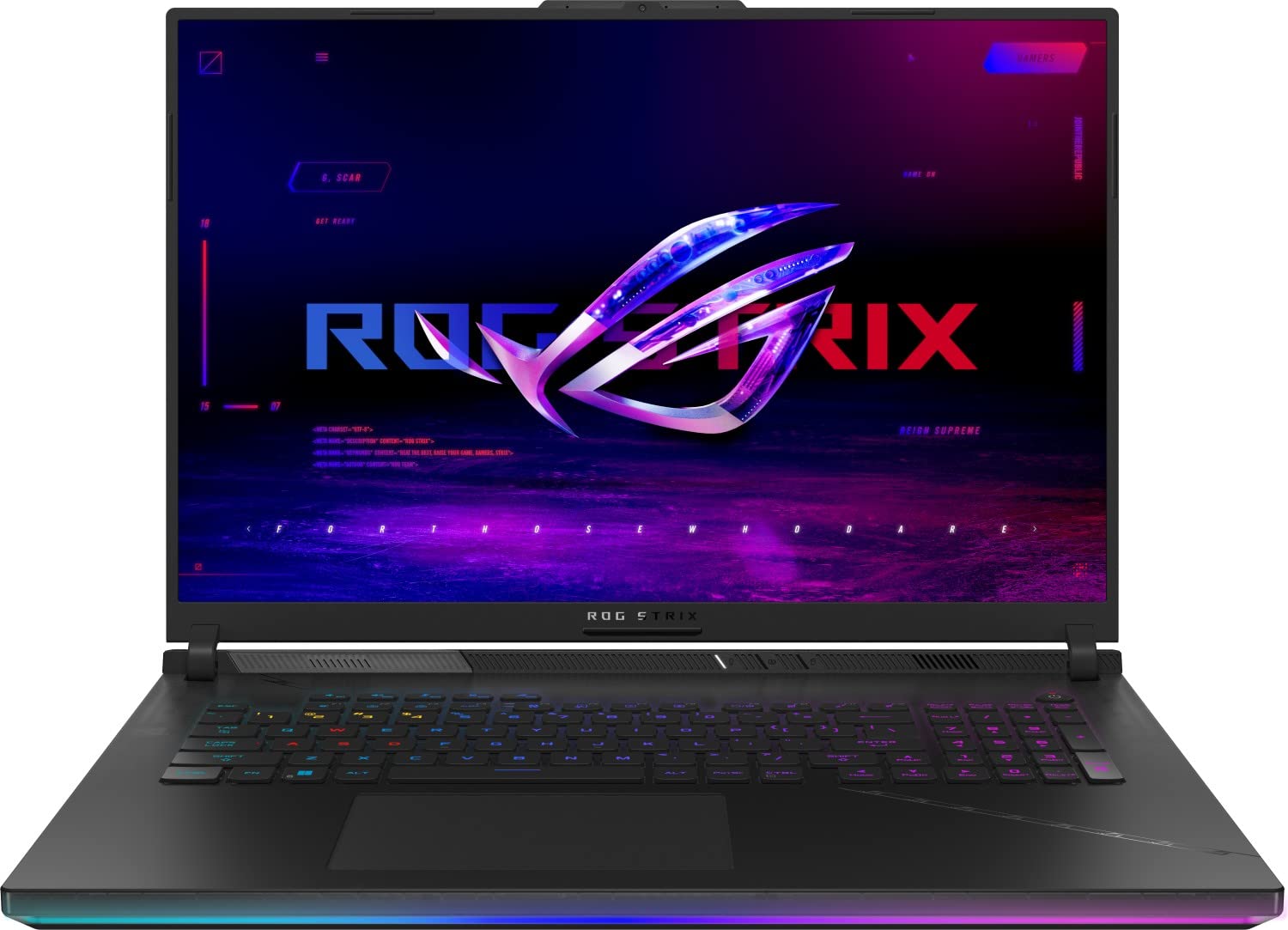 ASUS ROG Strix Scar 18 G834JZ-​N6027W, 45,​72 cm (18 Zoll) 240Hz, i9-​13980HX, RTX 4080 Gaming Notebook