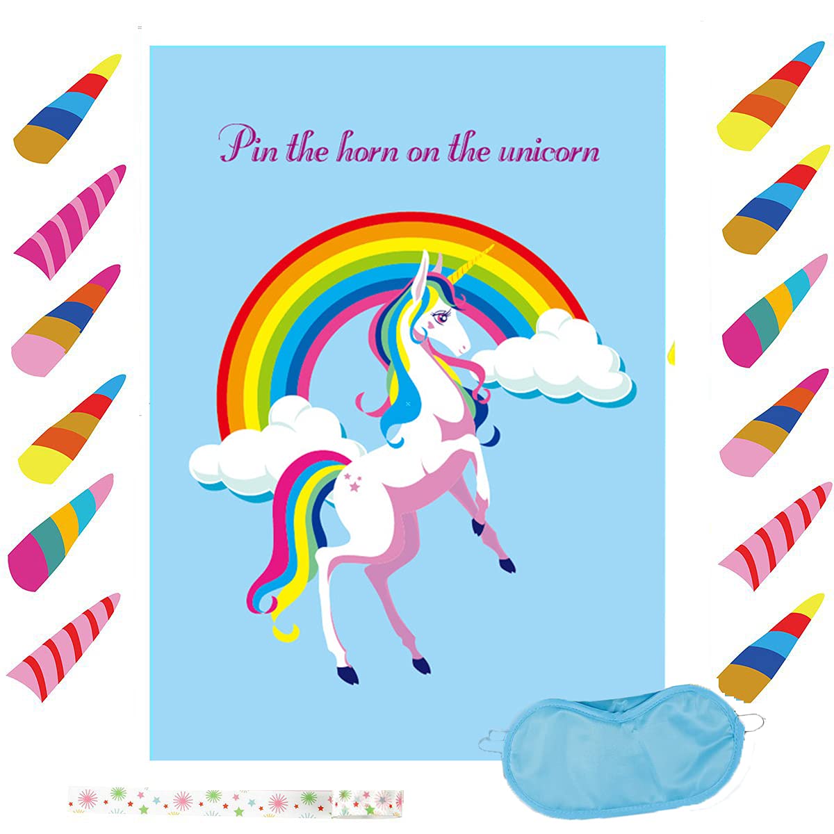 Buy DEGY Birthday Games For Kids Party Pin The Horn Tail On The