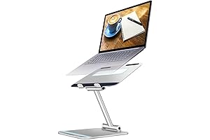 Sit-to-Stand Laptop Stand: Ergonomic Elevated Workstation for Desk