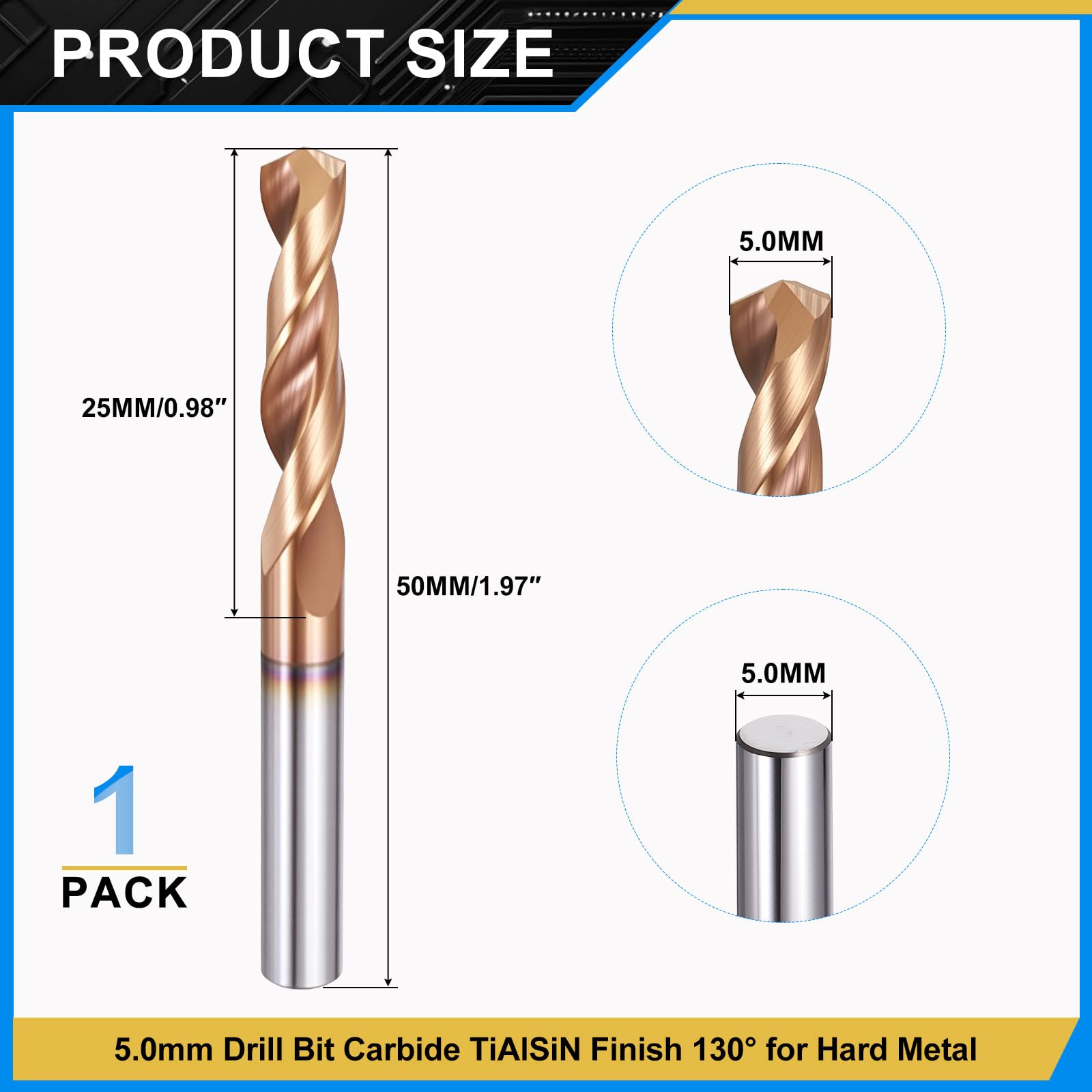 PATIKIL 5mm Drill Bit - Image 2