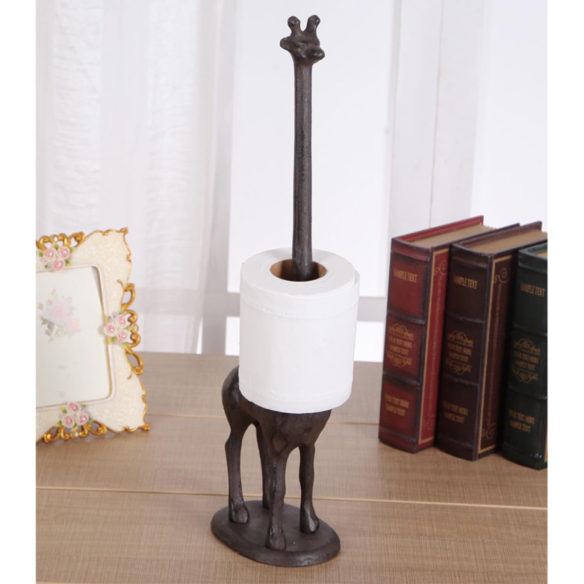 Giraffen Taschentuchhalter aus Eisen Vintage Metallornament mit Bruchfestem Design Kreatives Giraffendekor für Wohnzimmer und Büro