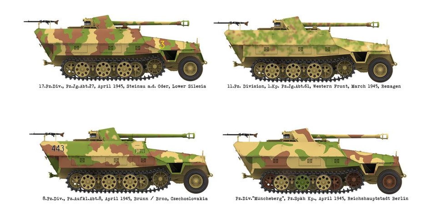 Das Werk DW16022 Sd.Kfz. 251/22 AUSF. D Pakwagen - 1:16 Modellbausatz - Halbkettenfahrzeug mit Inneneinrichtung & Motor - Ungebaut