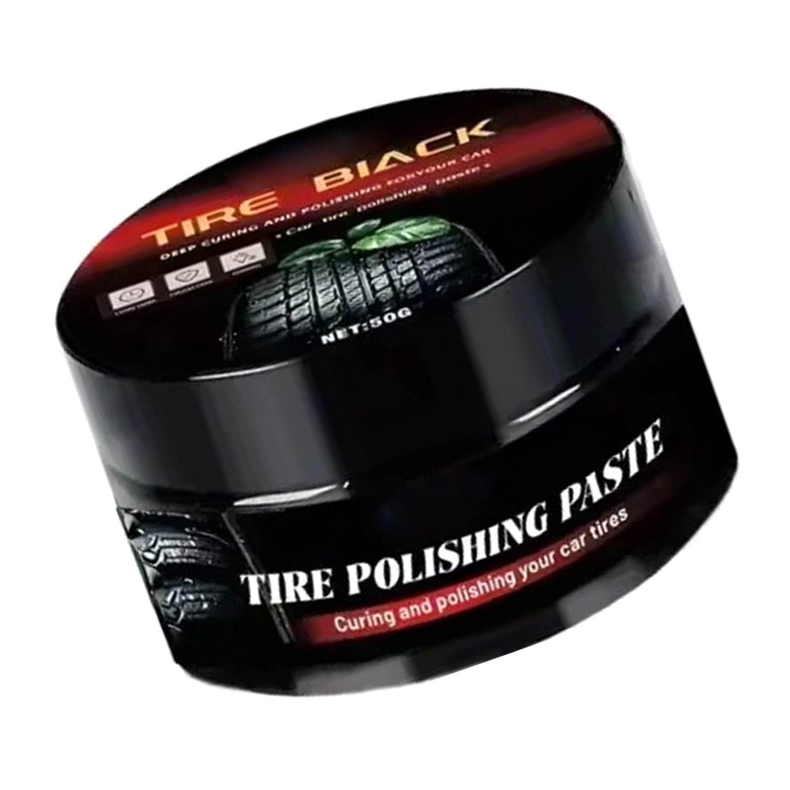 Lodoot Black Car Tire Shines Coating Tyre Gloss Rubber Wheel Restorer Cream Polishing Brightener Car Detailing