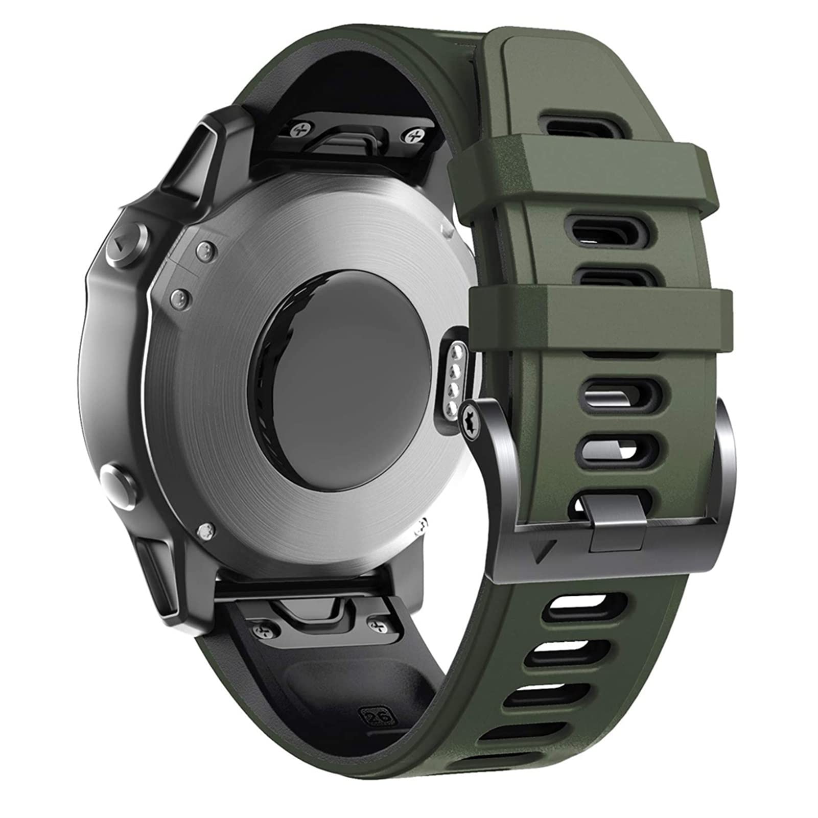 Bracelet Easyfit 26mm noir militaire avec système de fixation rapide - 8