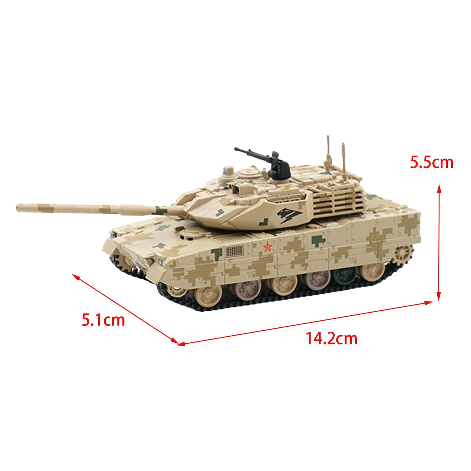 Amazon | EHJRE 1/64 スケールミニチュア軽戦車モデル