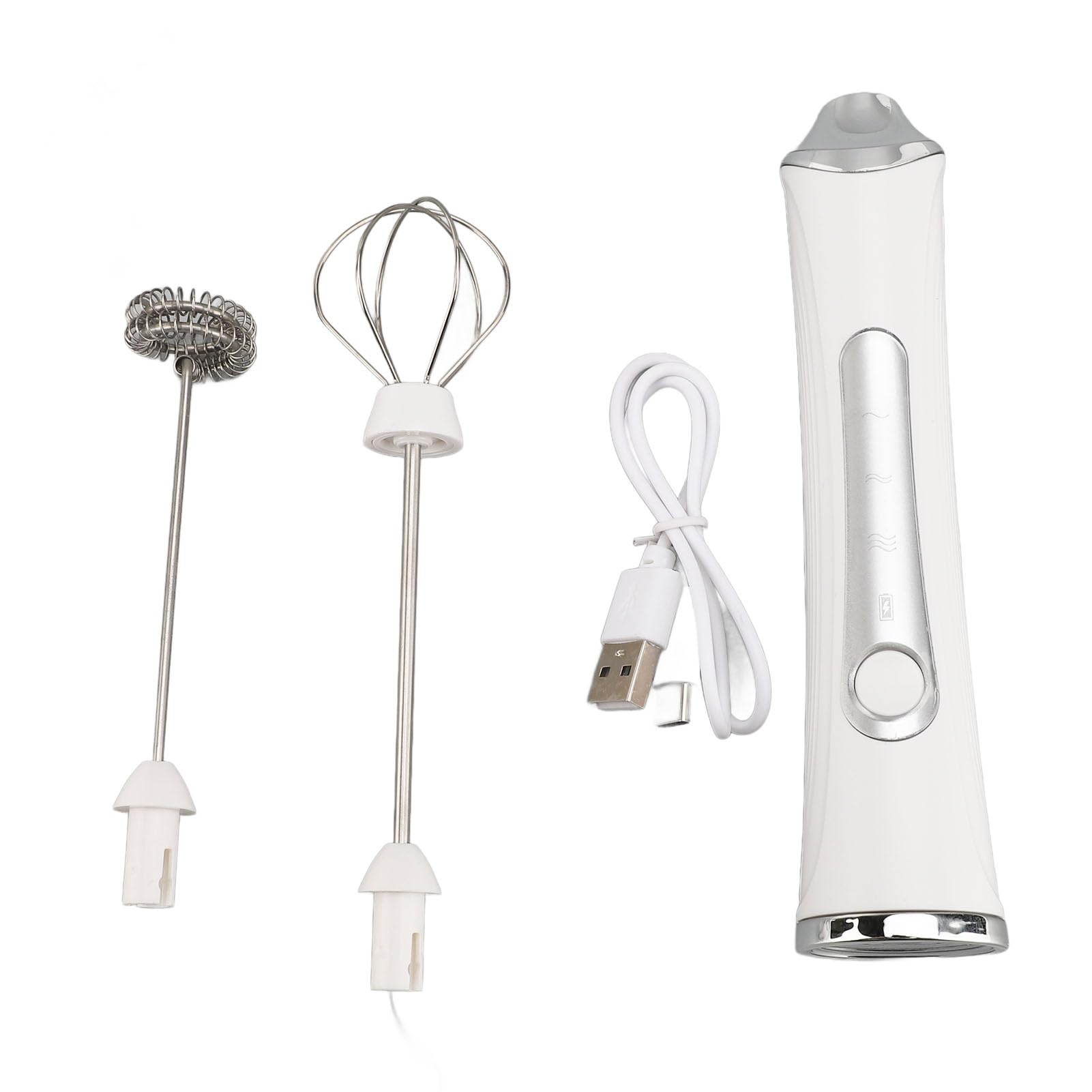Mousseur à Lait Électrique Portable,Mousseur Lait Rechargeable USB avec 3 Remplacement Têtes pour Fouet Electrique,Mousseur de Lait Électrique en Acier Inoxydable pour Café,Latte,Cappuccino,Matcha Mousseur à Lait Électrique Portable,Mousseur Lait Rechargeable USB avec 3 Remplacement Têtes pour Fouet Electrique,Mousseur de Lait Électrique en Acier Inoxydable pour Café,Latte,Cappuccino,Matcha