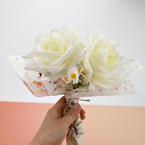 Miniatura 6 de TINYFUTURE 100 hojas de papel de seda de papel de seda reciclable vegetación botánica bolsa de embalaje para bodas, cumpleaños, duchas,