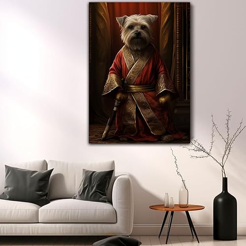 Miniatura 477 de Thuan Chow Chow Retrato de mascota con disfraz real de perro en un disfraz retrato de perro con vestimenta Retrato medieval de mascota retrato