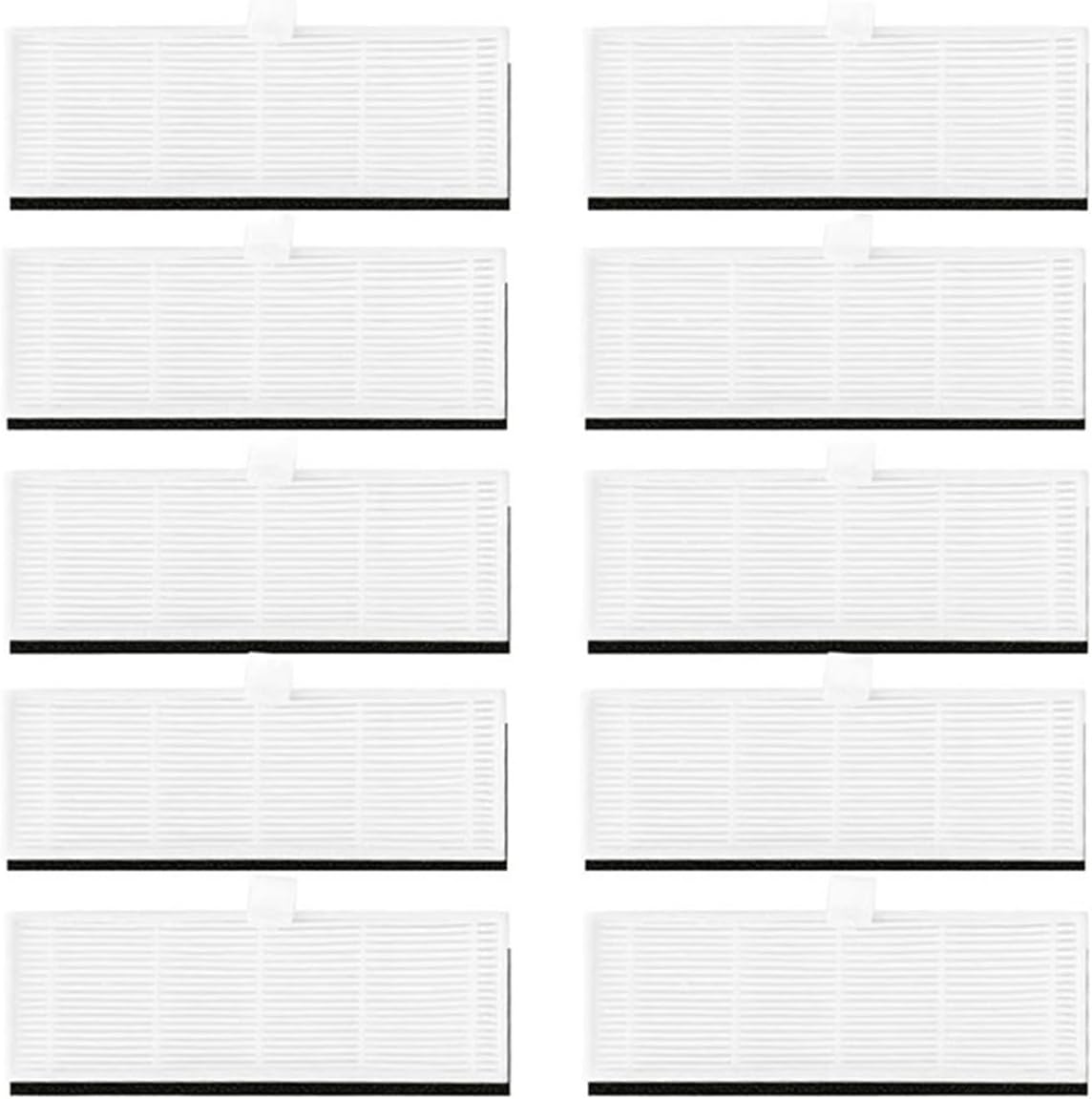 Replacement Compatible for AIRROBO T10+ Self-Empty Robot Vacuum Spare Parts Main Brush Side Brush Hepa Filter Mop Rag Dust Bag Accessories(10 Filters)