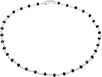 Vista 14 de Joseph Brothers Collar hecho a mano con cuentas negras y doradas para mujer, 14-24 pulgadas Oro amarillo