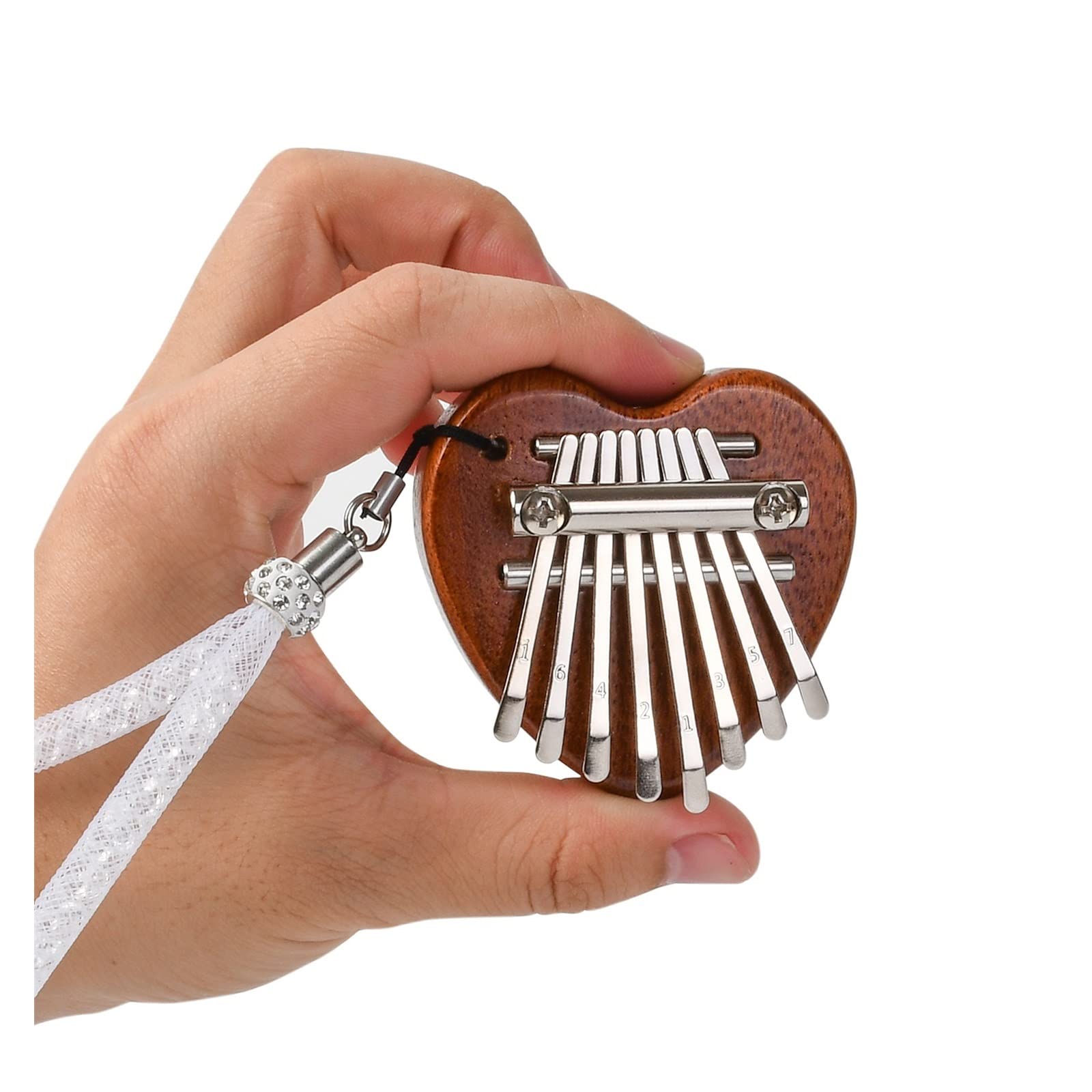 początkujących kalimba 8-tonowe Pianino Kciukowe Z Litego Drewna Mahoniowego Kalimba