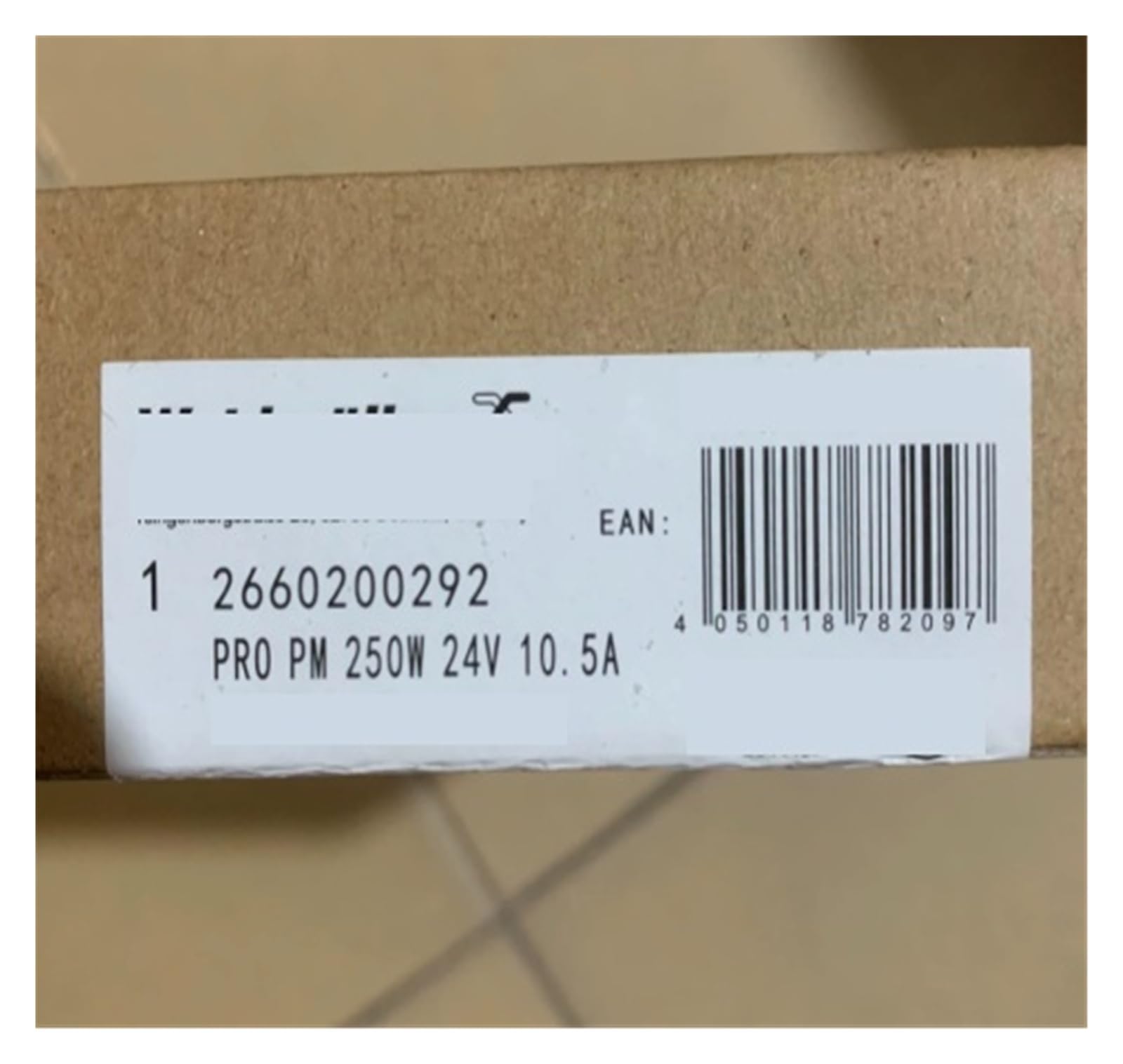 Alimentatore for apparecchiature industriali 2660200292 Originale