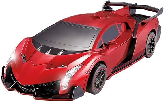 RC Racing Card Lift Sport Race Car Toy Autobot 360  Rotating Dance Robot Red Remote Hobby Toy Vehicle Fast Remote Control Robot Transformer Child Transformer Charging