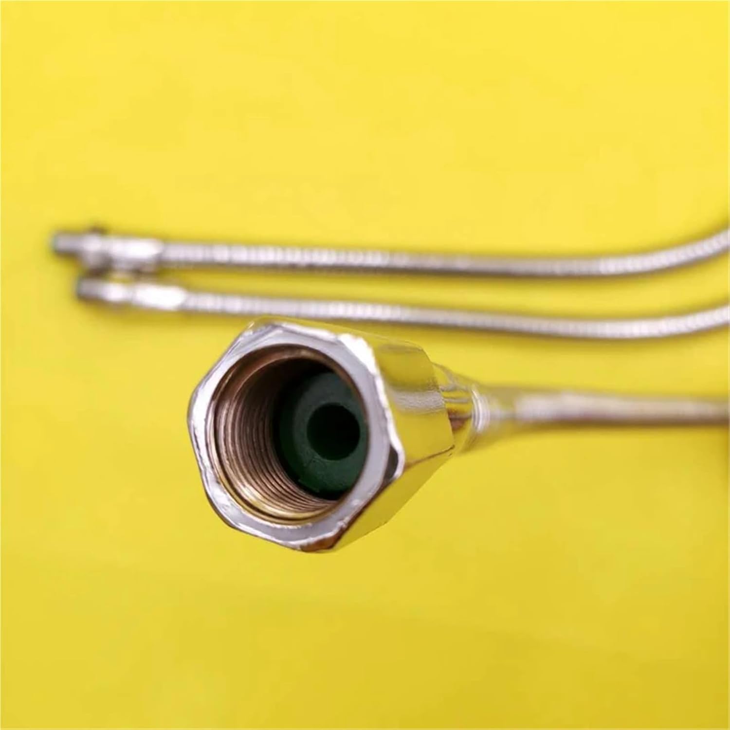 Flexible Metal Water Oil Cooling Tube Coolant Hose with Round Head Nozzle Adjustable Switch for CNC Lathe Cooling(1 of 2 Male 300mm)