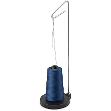 Single Thread Spool Holder Stand with Heavy Plastic Base for Sewing, Embroidery, Quilting, Serger Machines, NOT Adjustable Height Plastic Base