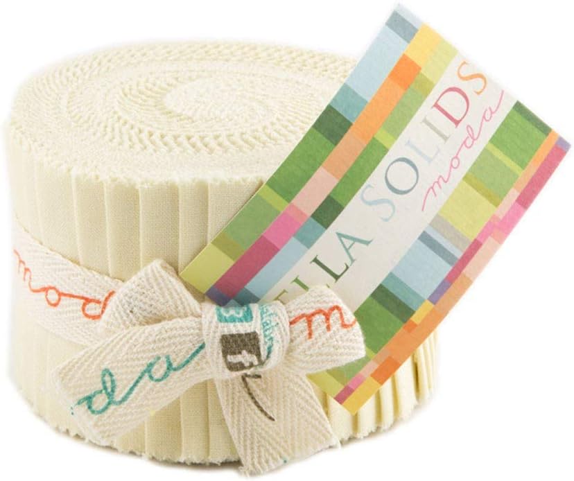 Bella Solids Fig Tree Cream Jr Jelly Roll (9900JJR 67) by Moda House Designer for Moda