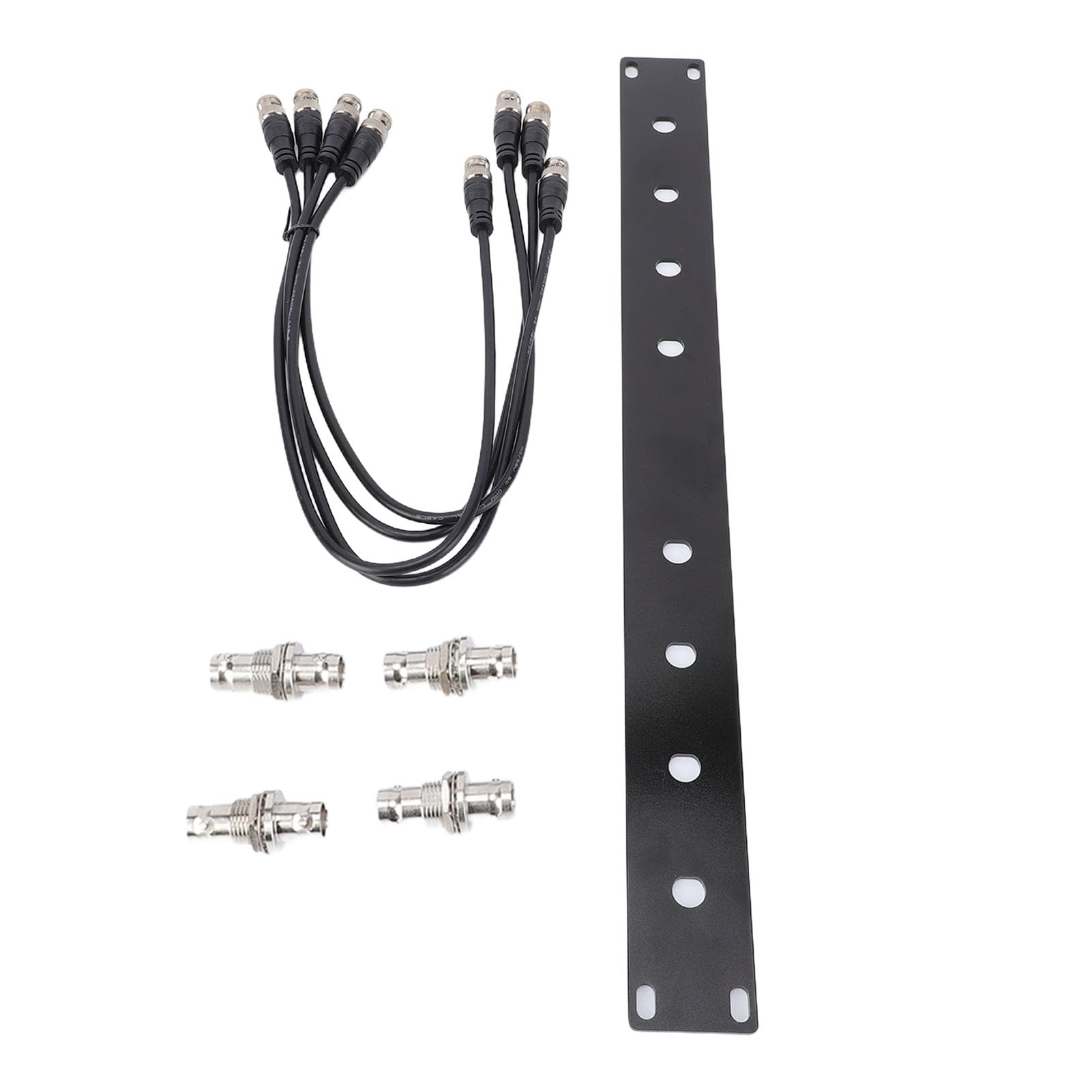 Jectse Kit Antenna BNC, 4 Cavi di Collegamento Cavo BNC da 50 Cm/19,69 Pollici Kit di Montaggio su Rack per Antenne Kit di Riposizionamento per Rack di Antenne per Montaggio Anteriore