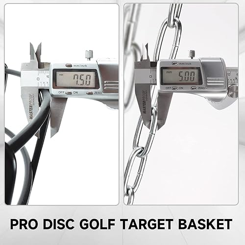 Miniatura 3 de GSE Games & Sports Expert PRO - Objetivo de golf de disco portátil, 1224 cadenas, cestas de meta de práctica de metal