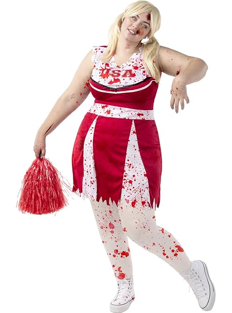 Foto 6 de 8 de Funidelia - Disfraz de animadora zombie para mujer - Muerto Viviente, Terror