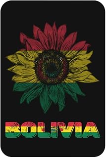 Vintage Bolivia Bolivian Flag Sunflower Refrigerator Magnet Strong Magnetic Acrylic Decorative for Notes Schedules Kitchen Fridge Dishwasher Office School Locker Cabinet
