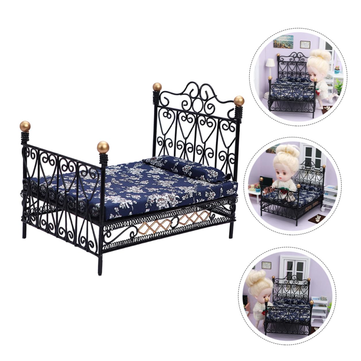 12, Decorazione per Casa delle Bambole, Giocattolo da Gioco, Accessorio Mobilia per Camera da Letto in Miniatura