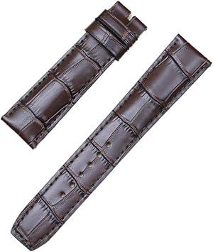 Compatible With Baume & Mercier HAMPTON CLASSIMA 10597/10310 Calf Leather Watch Bands Top Layer Leather Accessories(Dark Blue without b,20mm)