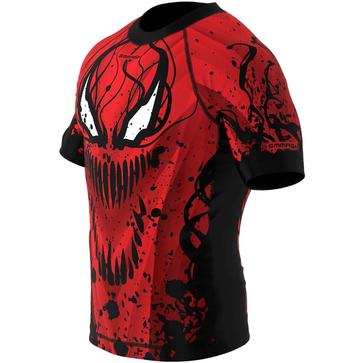 SMMASH Helion Rashguard Hombre Manga Corta, Camisetas Hombre para MMA, Artes Marciales, Krav Maga, BJJ, K1, Karate, Material Transpirable y Antibacteriano — view 5