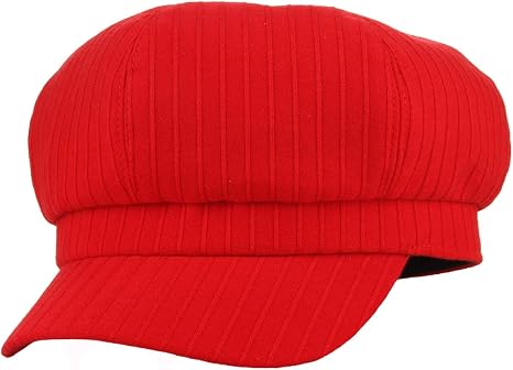 GEMVIE Donna Cappello Ottagonale Linea a Maglia Larga Cappello Pittore  Berretto Vintage con Visiera Ragazza Rosso : Amazon.it: Abbigliamento