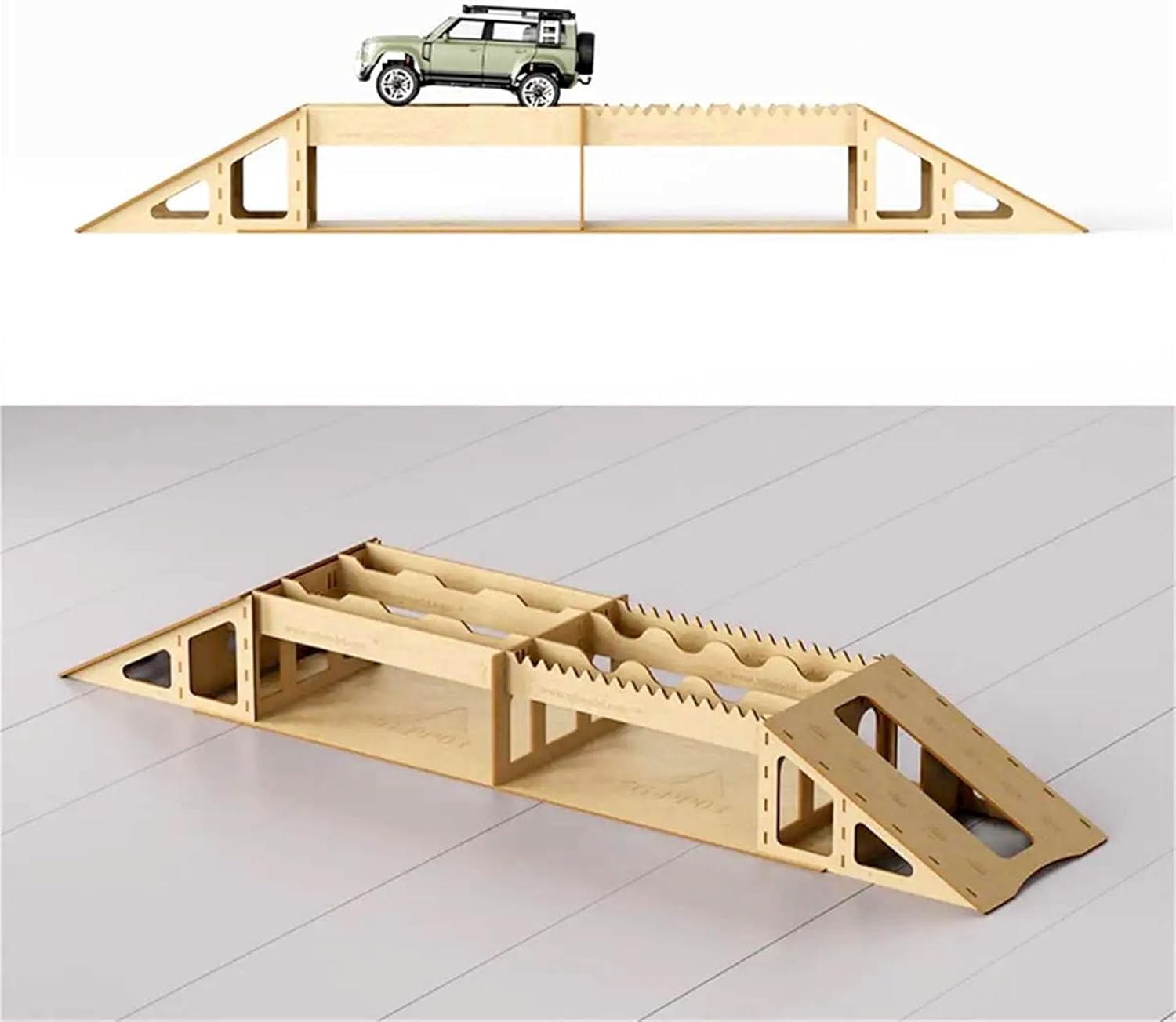 Bridge Course Prop Simulation Road Obstacle Steep Slope for RC Crawer Car 1/18 1/24 TRX4M UTB18 SCX24 AX24 FCX24 (Bridge 2)