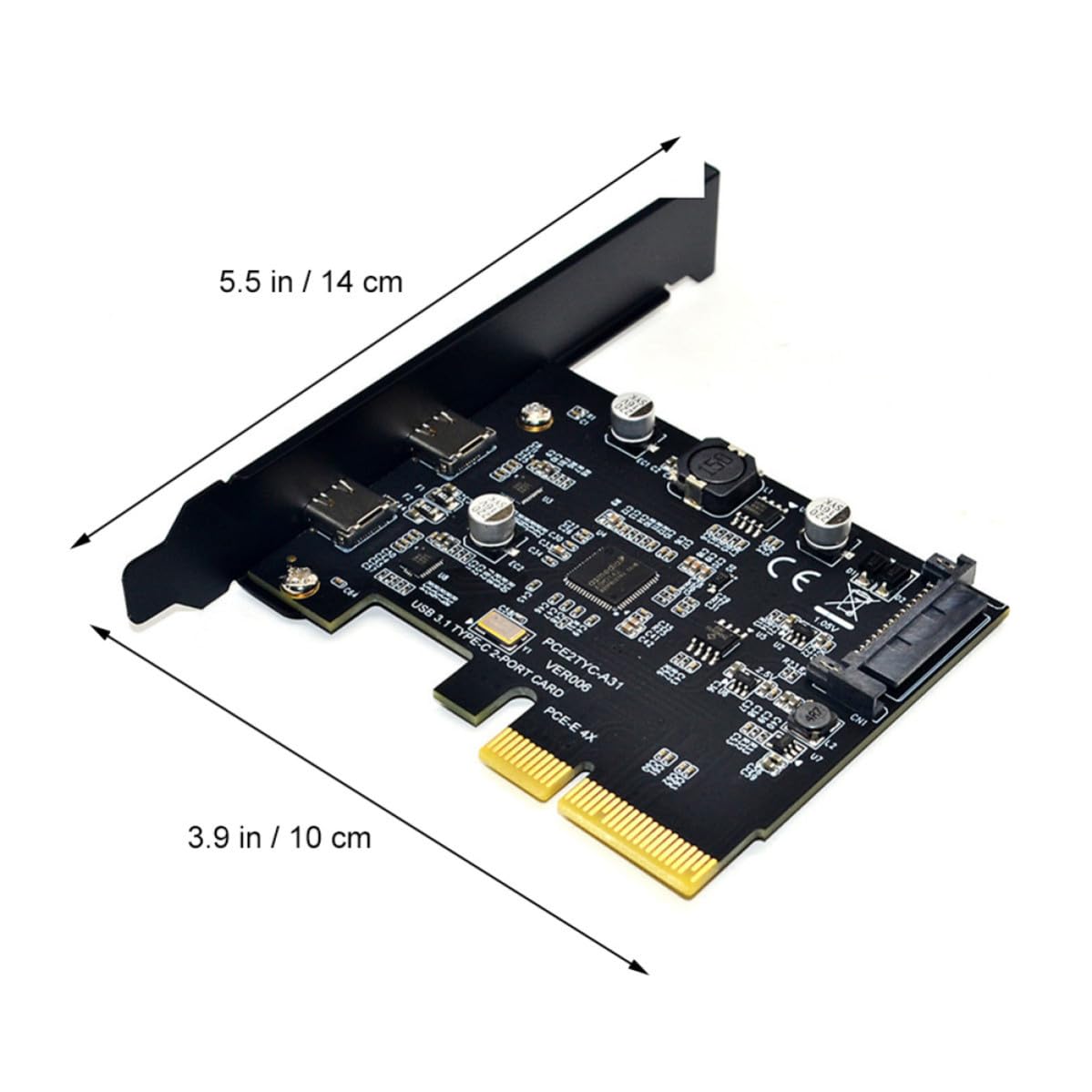 Scheda di Estensione Usb3.1 Gen2 10gbps per Computer Pci-e