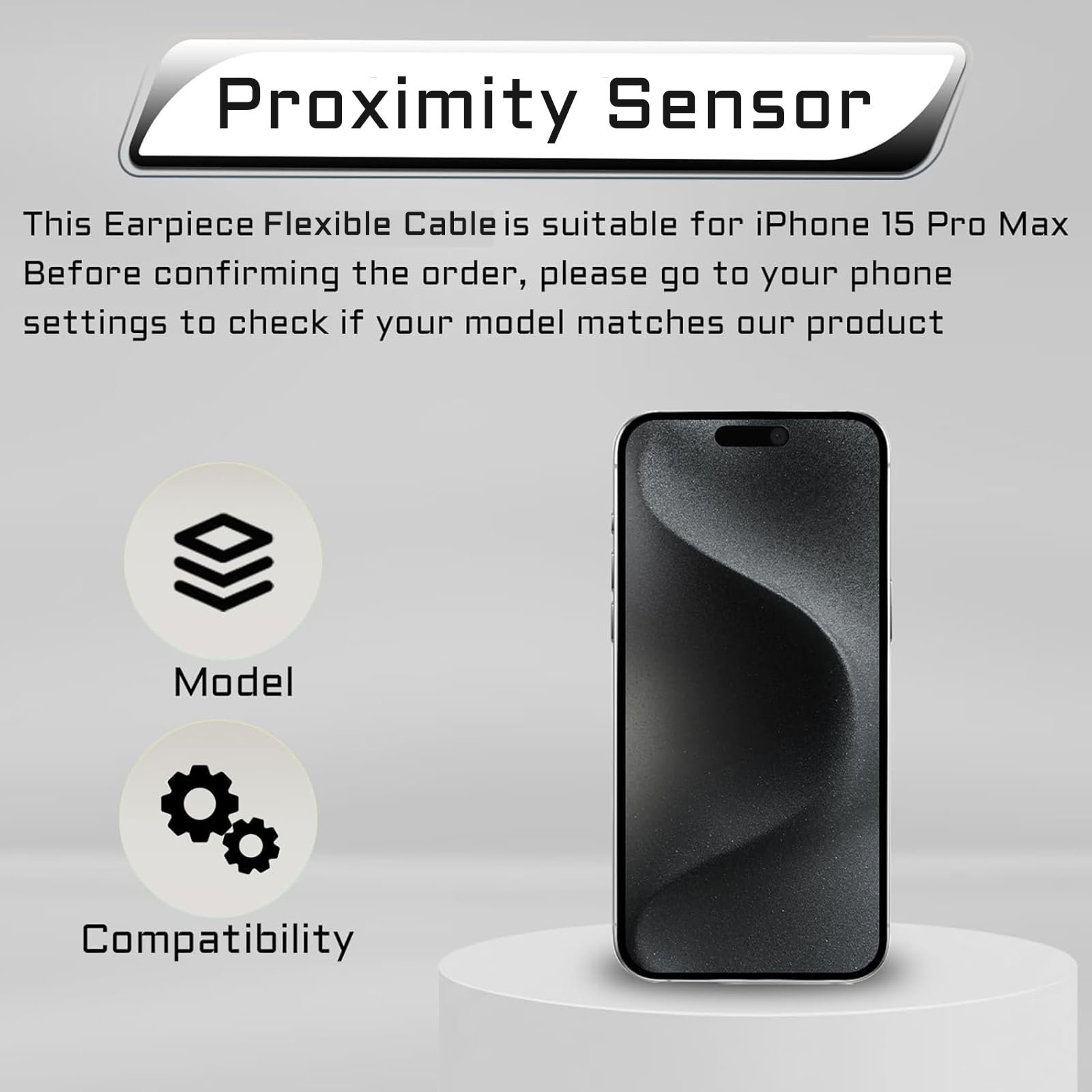 Amazon.com: CYKJGS for iPhone 15 Pro Max Earpiece Ear Speaker Flex