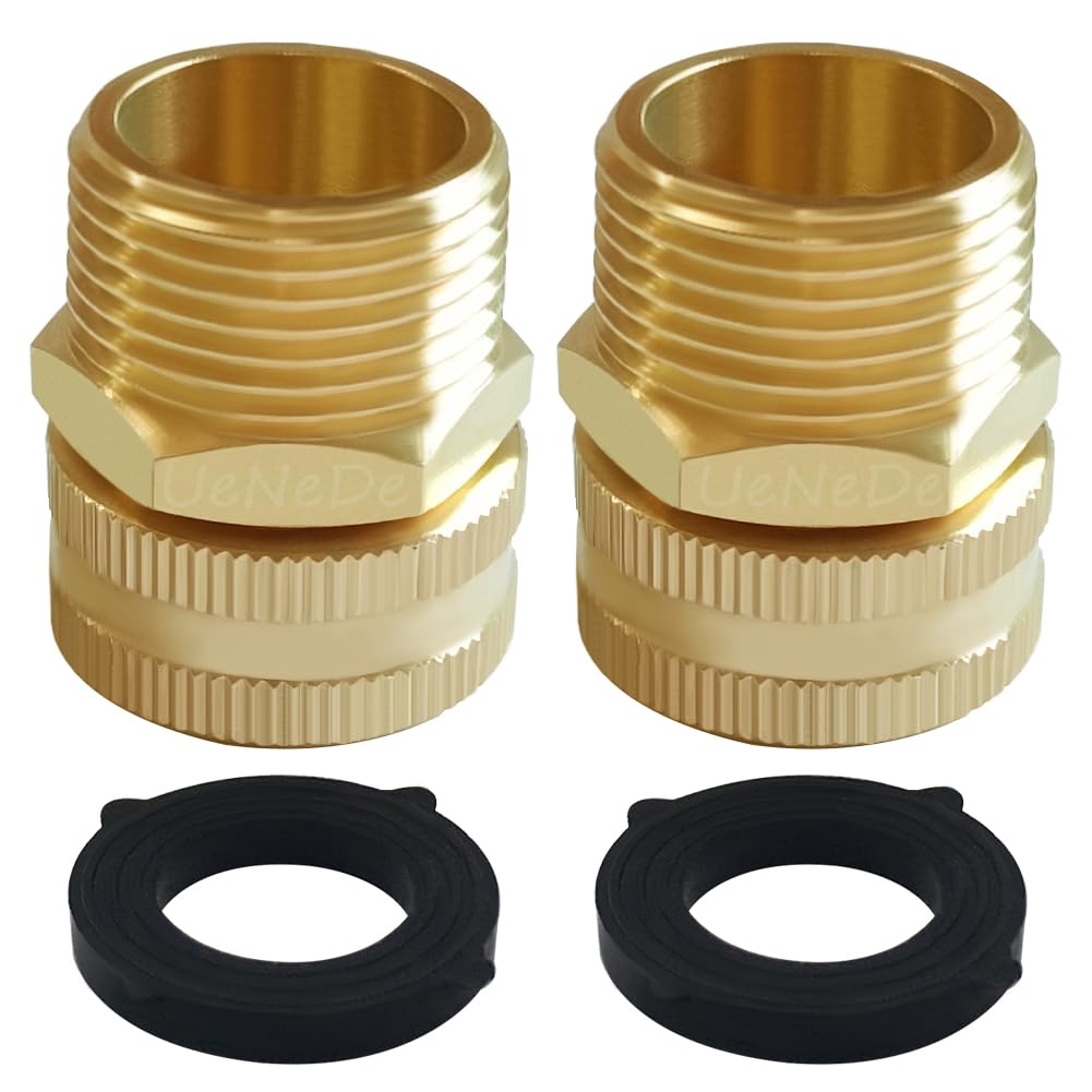 Raccord réducteur laiton NPT 3/4 vers GHT 3/4 Uenede robuste pour tuyau