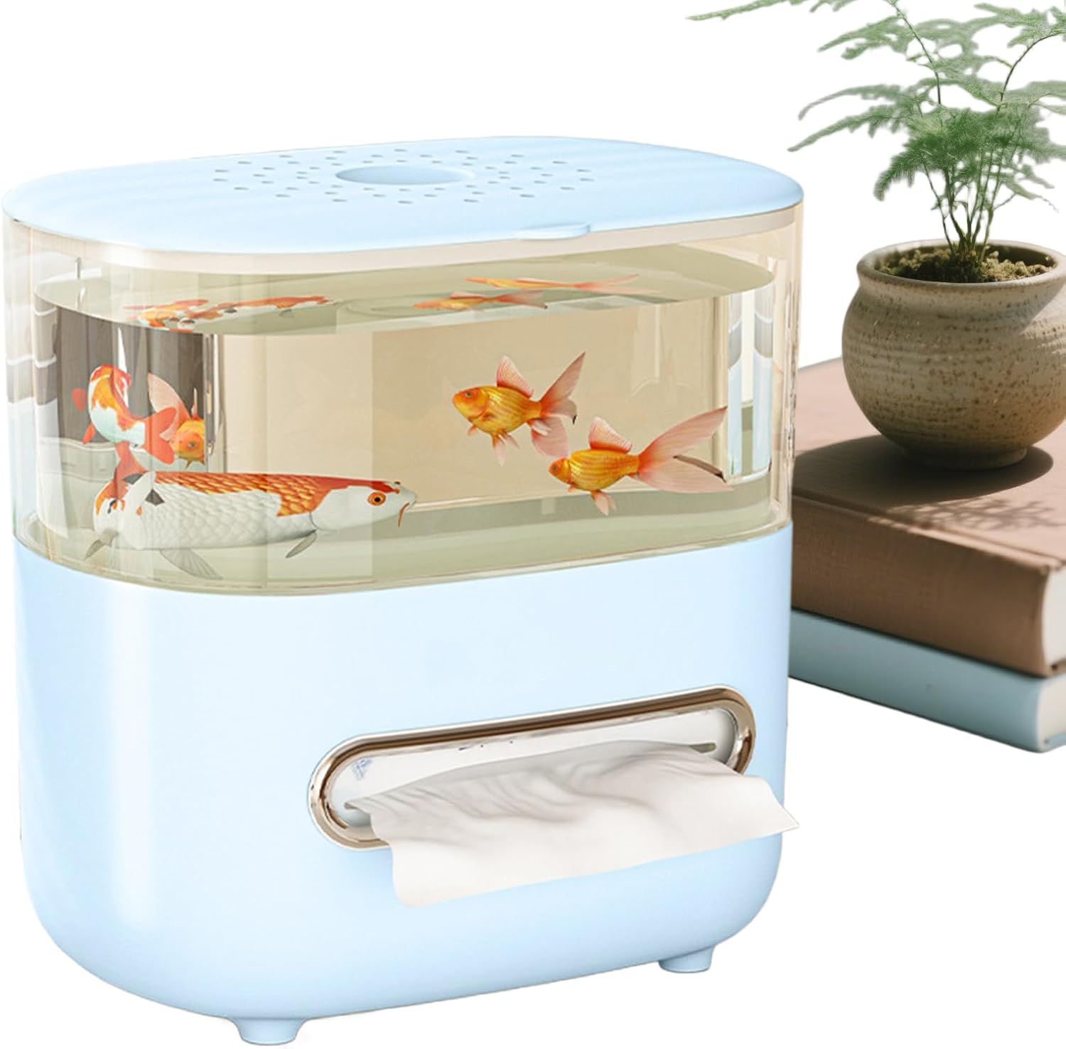 Multifunctional Tissue Holder - Compact Tissue Box Cover | Napkin Holder with Lid for Living Room or Bathroom, Household Paper Tissues Holders with Storage Function, Paper Towel Dispenser, Tow