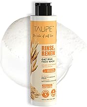 TAUPE Oat Milk Face Wash for Oily & Sensitive Skin, Gentle Exfoliating Cleanser, 100% Soap-Free, Enriched with Vitamin E for Pore Cleansing & Even Skin Tone, Non-Drying, Derma Tested – 100ml