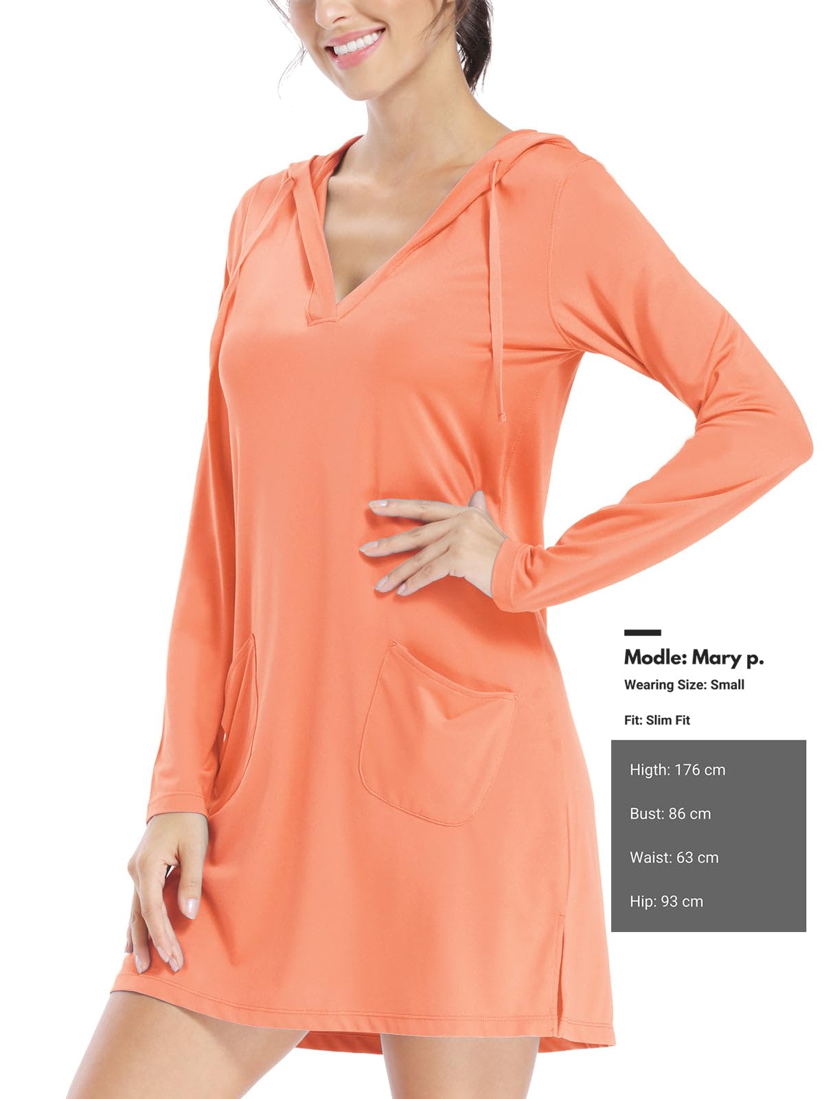 Willit Sudadera ligera con capucha para mujer, con protección solar UPF 50+, de manga larga, para senderismo, pesca, al aire libre