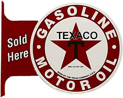 Signs 4 Fun SYTX6 Texaco - Letrero con brida, color rojo