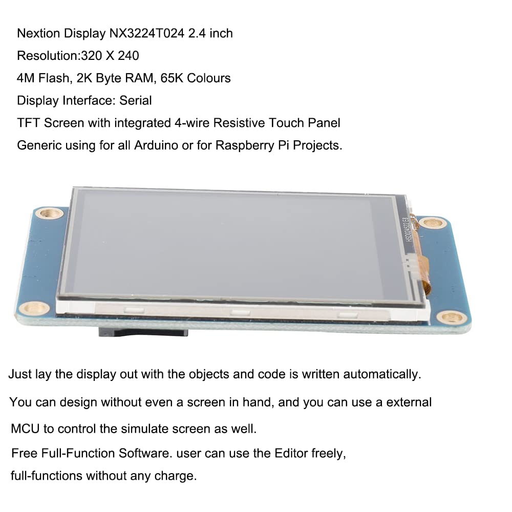 Amazon.co.jp: Ferwooh Nextion ベーシックディスプレイ 2.4インチ