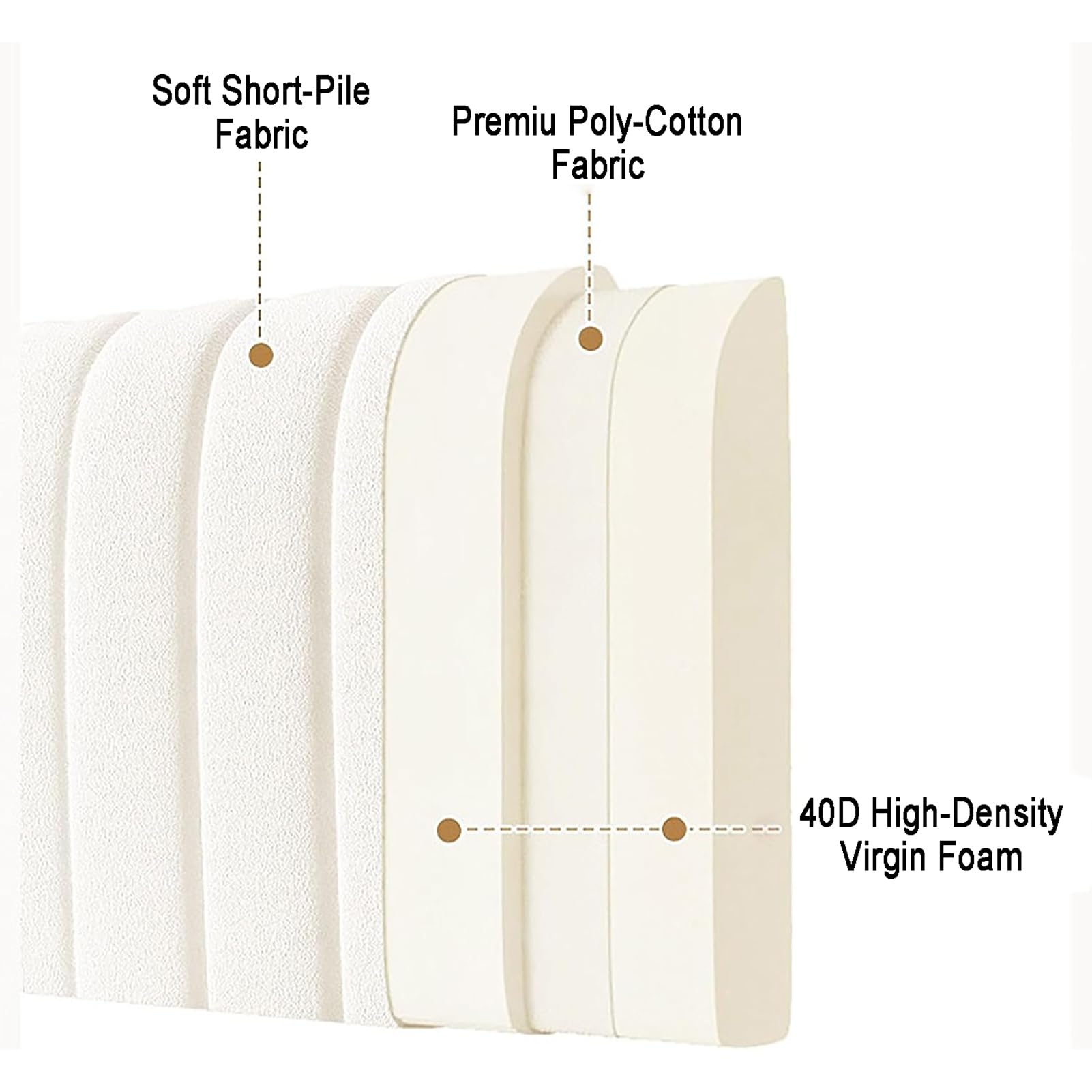 Plush Bed Headboard Cushion, Backrest Pillow, Bed Support