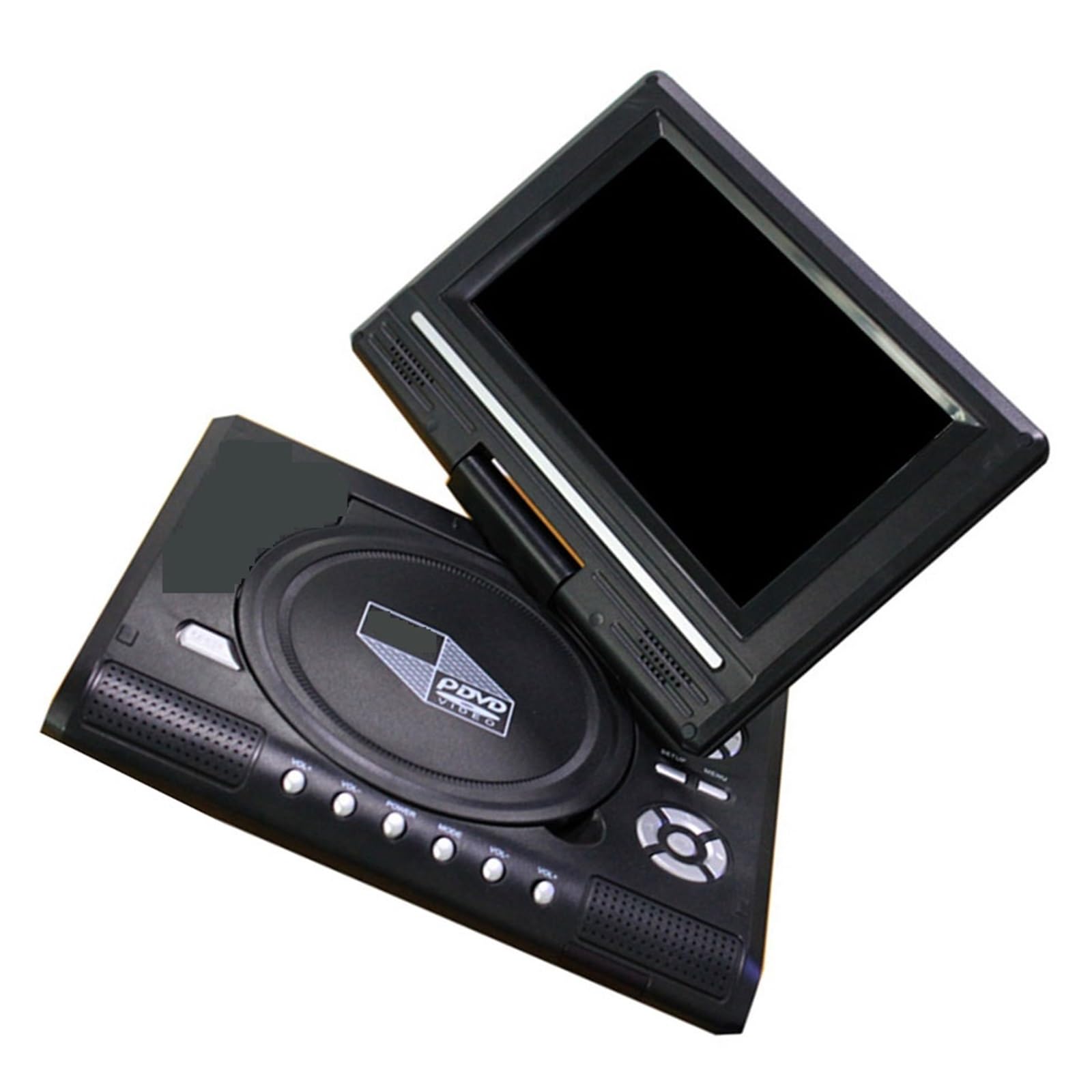 Lecteur DVD 7 Lecteurs CD 8 Pouces Écran De Rotation De 270 Degrés avec Télécommande Dispositif D'autoradio De Voyage À Domicile Compact Facile à Utiliser