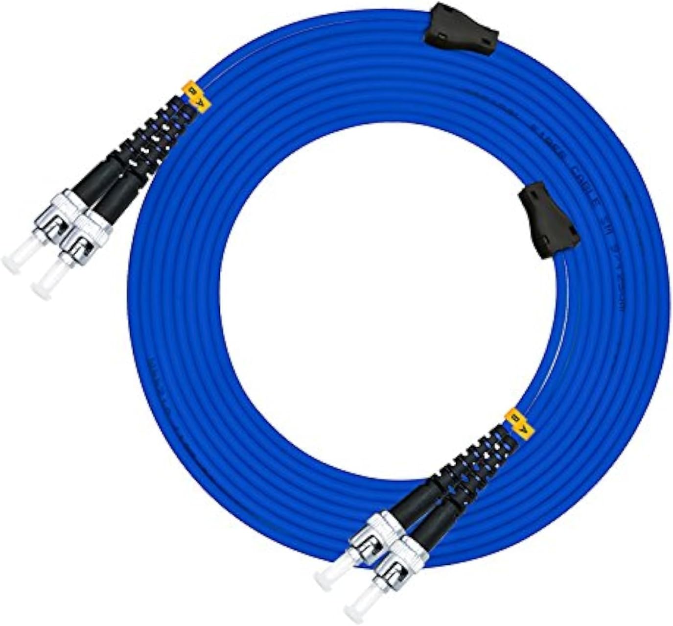 100ft 100feet 30m LC to SC Indoor Armored Duplex 9/125 SM Fiber Optic Cable Jumper Optical Patch Cord Singlemode 30Meters 100ft LC-SC