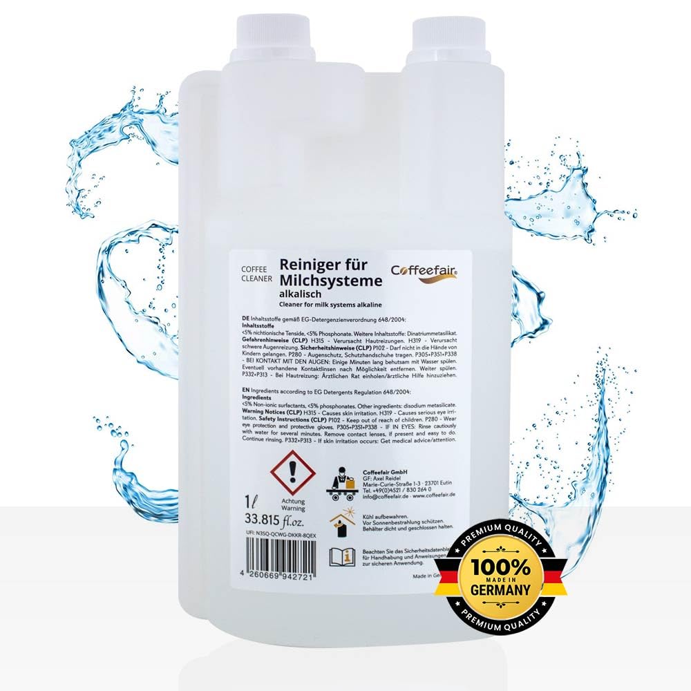Coffeefair Reiniger für Milchsysteme alkalisch 10 x 1l Milchsystemreiniger für Franke