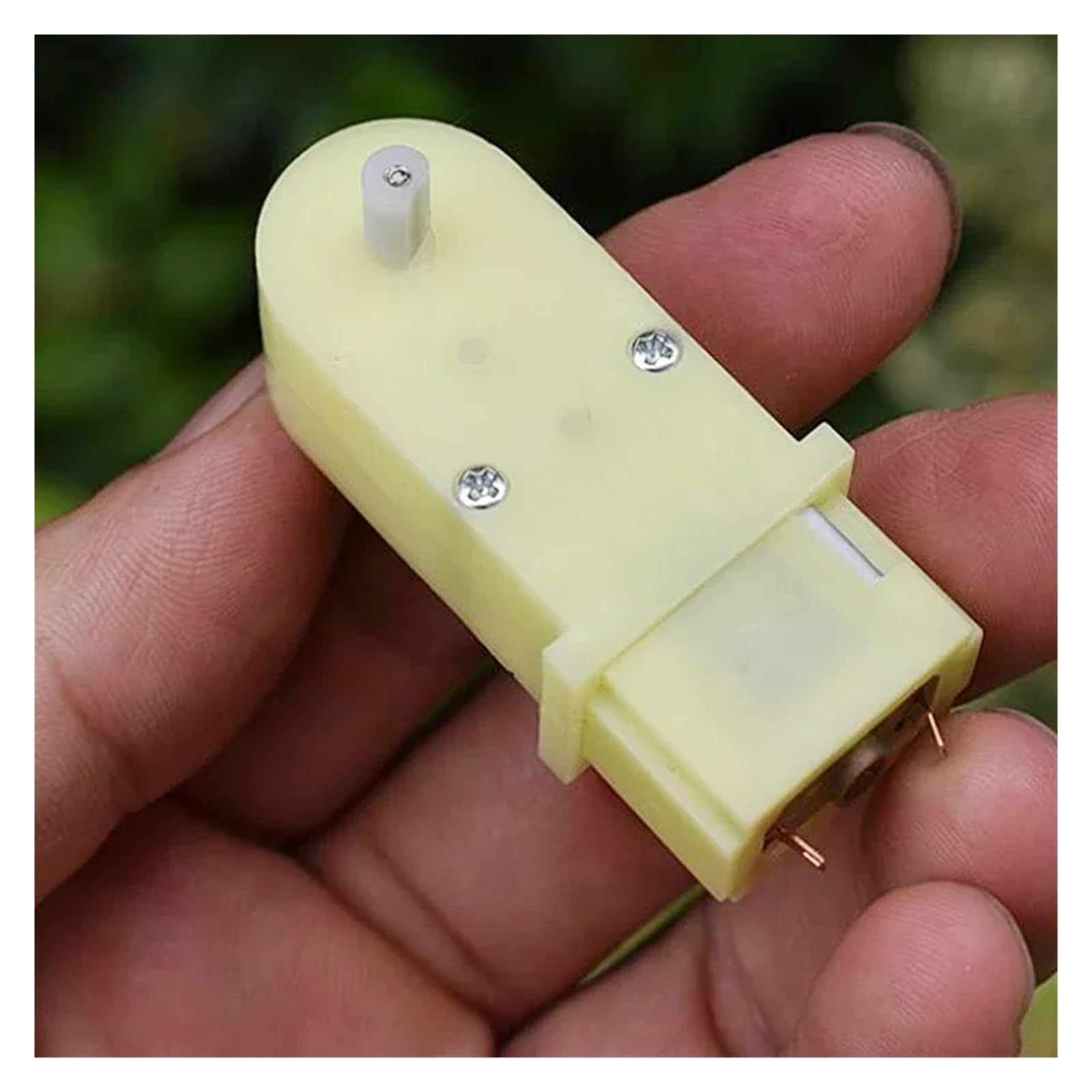 LHAOEEEYG DC 5V-6V Miniature Worm Gear Electronic Starter Slow Speed 70RPM Gearbox Mute D-Shaft