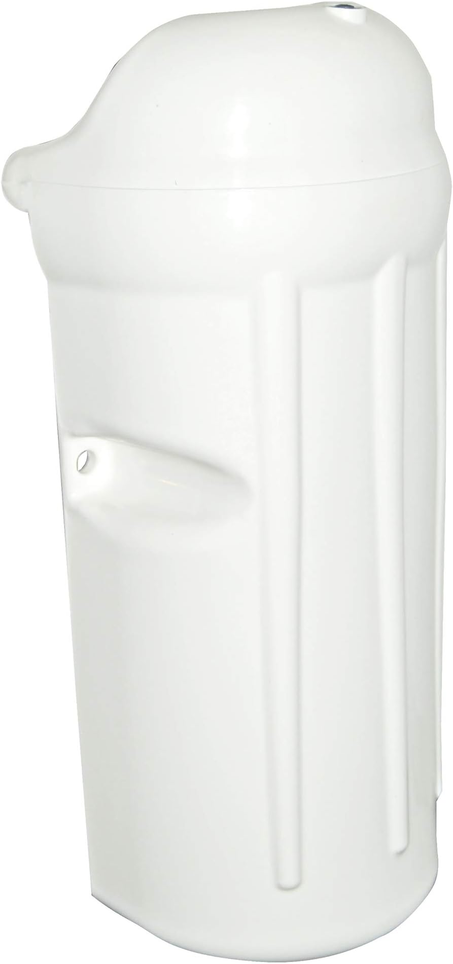 Taylor Made 7" x 17" White Dock Post Bumper with Inflation Valve, Slides Over 1.5" Dock Pipe, Protects Boats, Made in the USA - 2020108507