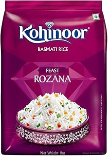 Kohinoor Feast Rozana Basmati Rice, Premium Long-Grain, 1kg Price In India